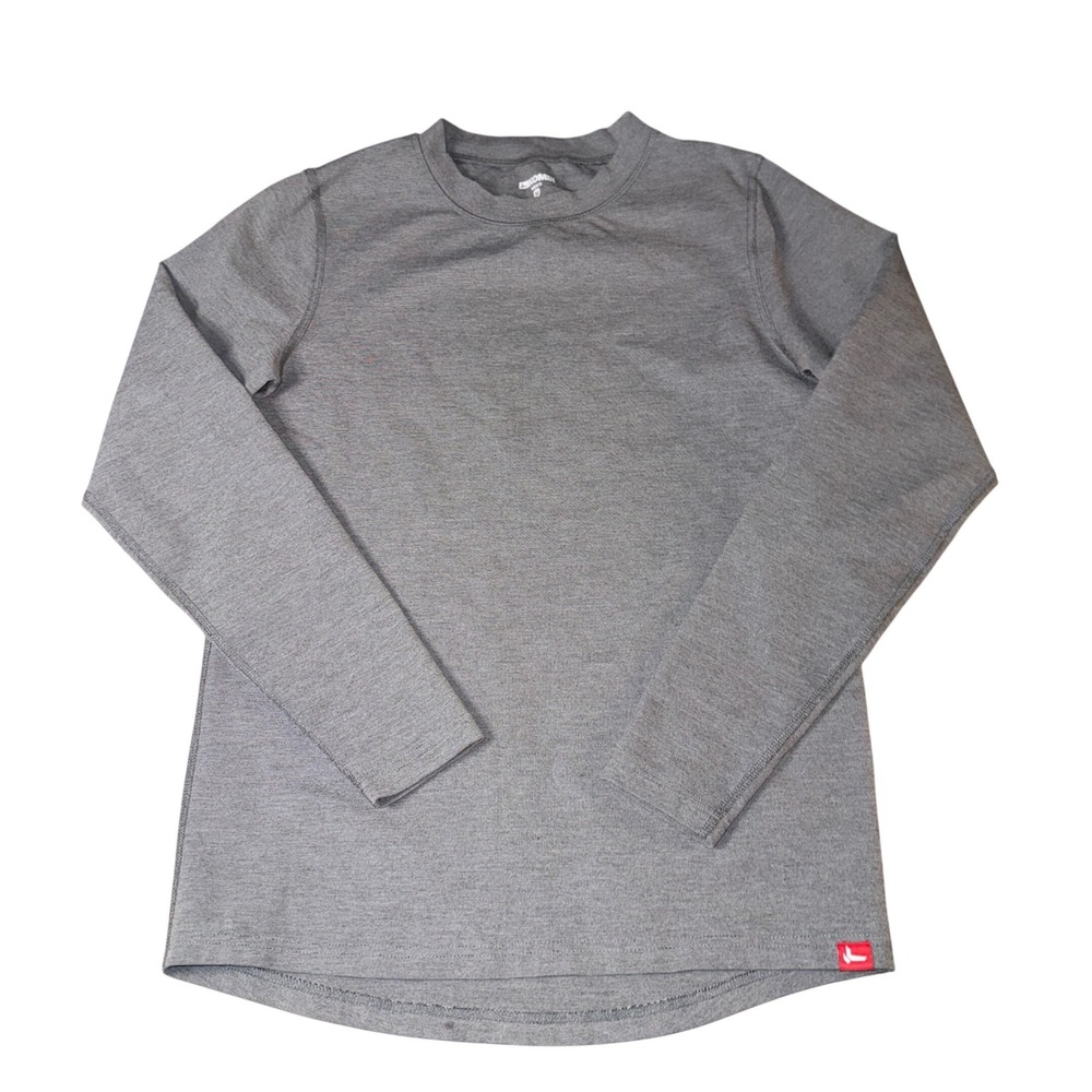 Kombi Long Sleeve Sports Shirt Size M Gray‎ Wool Blend Base Layer Crew Neck Top